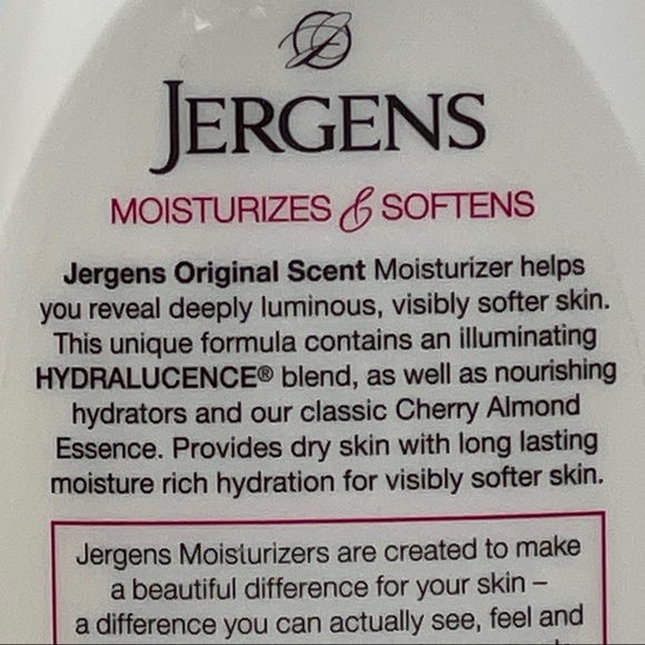 6 Pack Jergens Original Scent Lotion w/ Cherry Almond Essence 10 oz for Dry Skin - Picture 4 of 5